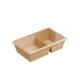 800ml rPET Two Compartment Flat OneClick Lid
