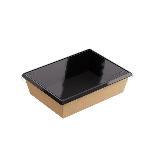 1000ml Kraft/Black OneClick (PO Lined)