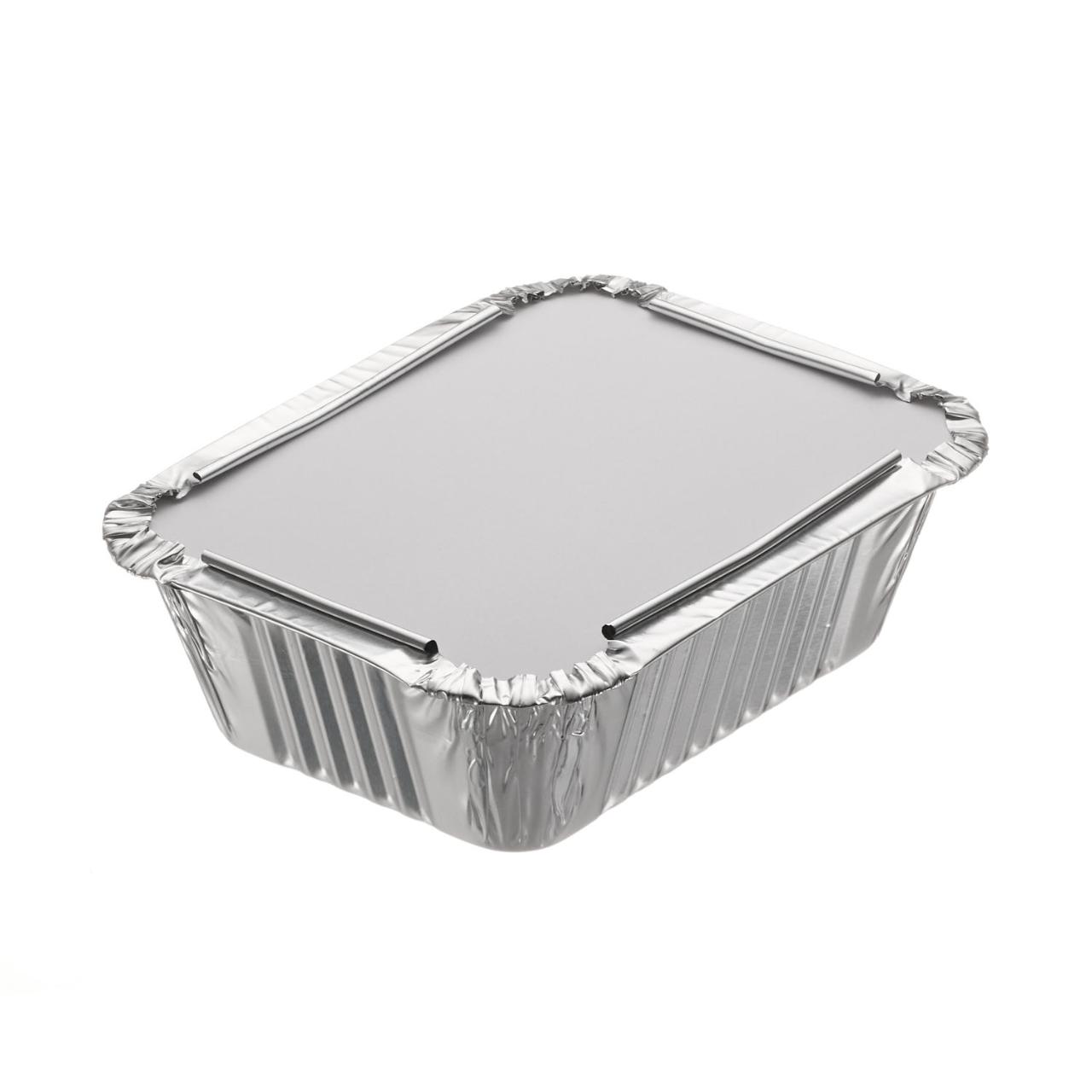 NO1 Silver Foil Container Paper Lid (PET lined)