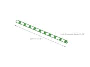 DETAIL2636 Go-Pak Lime Green Striped Paper Straw