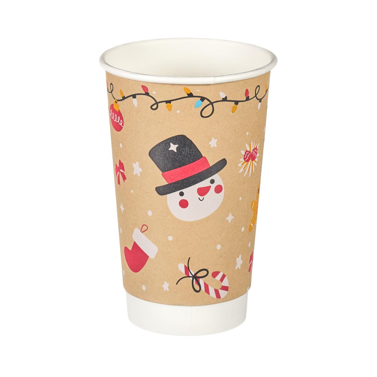 16oz Double Wall Hot Cup (Aqueous Lined)