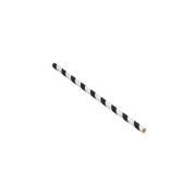 DETAIL1700 Go-Pak Black Striped Paper Straw