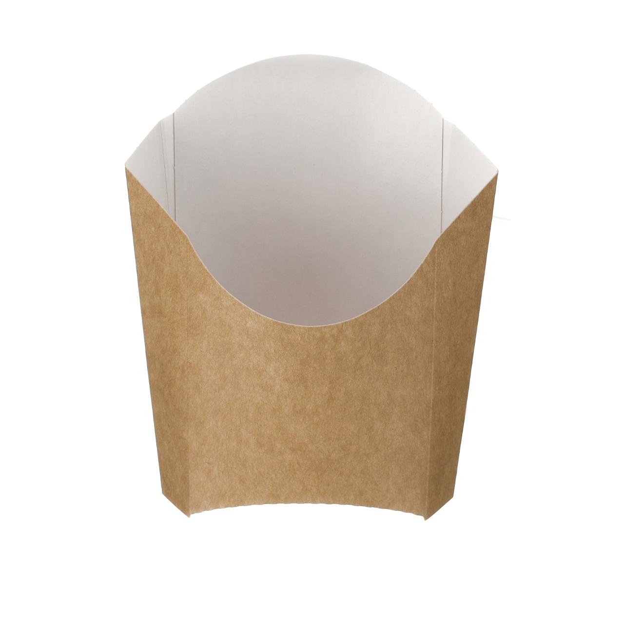 Medium Kraft Folded Board Chip Scoop