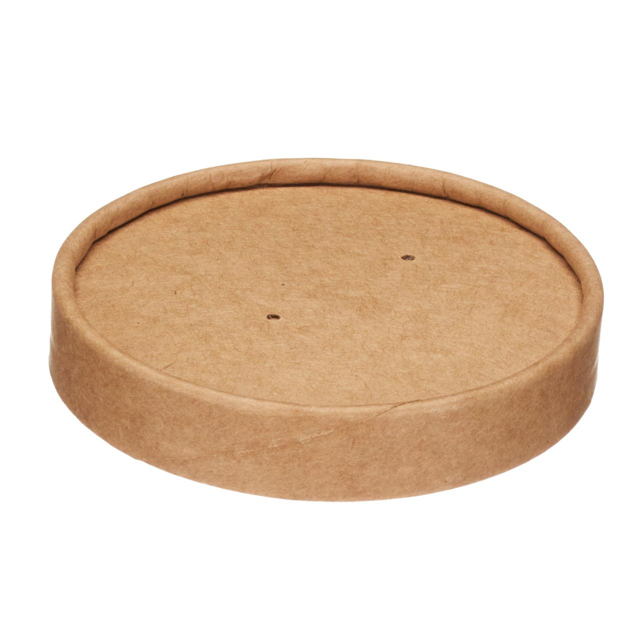 8/12oz Kraft Soup Pot Lid (PP Lined)