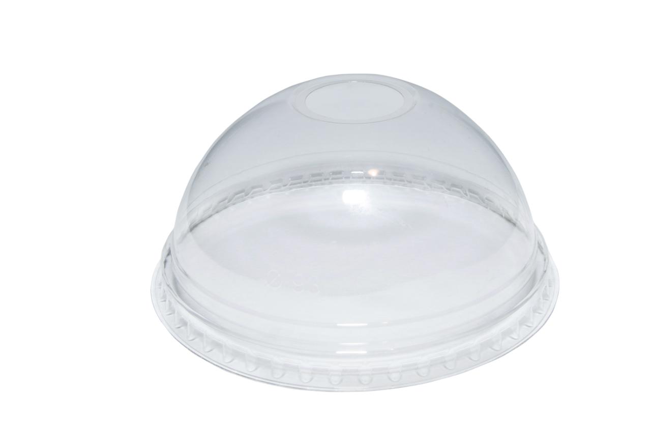 16/20/24oz Clear rPET Domed Cold Cup Lid With Hole
