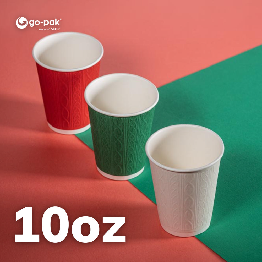10oz Double Wall Hot Cup (Matt) (PE Lined)