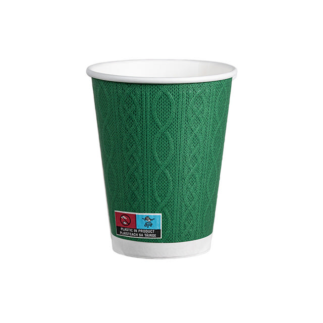 12oz Double Wall Hot Cup (Matt) (PE Lined)