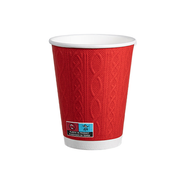 12oz Double Wall Hot Cup (Matt) (PE Lined)