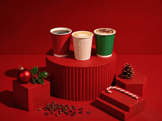 12oz Double Wall Hot Cup (Matt) (PE Lined)