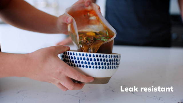1000ml Clear PP Microwavable Container & Lid